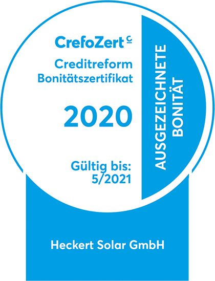 CrefoCert 2020 Heckert Solar GmbH Chemnitz