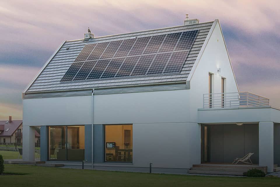 Eigenheim mit Photovoltaikanlage