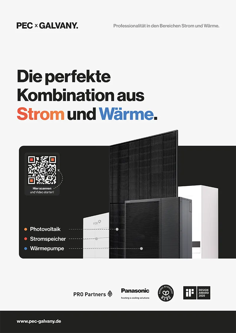 Flyer PECxGalvany Vorderseite